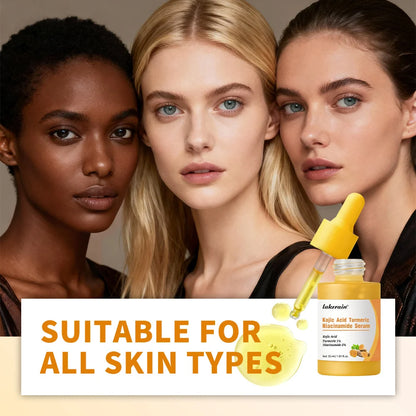 Kojic Acid Turmeric Niacinamide Serum Precise Dropper Design Deep Moisturizing Soothe Skin Brighten Skin Tone Facial Care